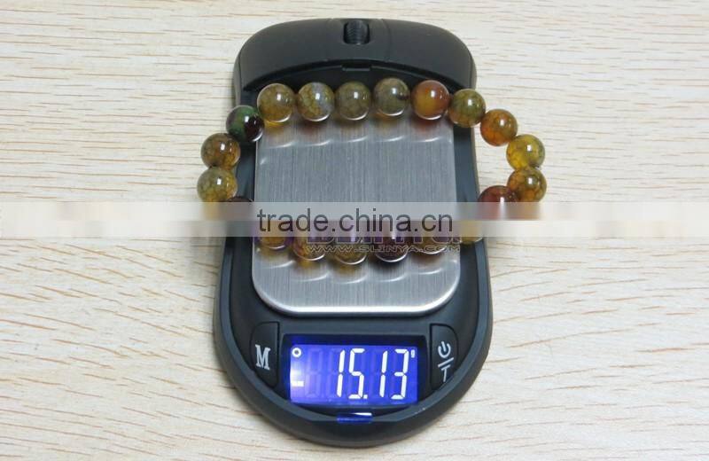 5.3 x 5.2cm Metal Tray 500g x 0.1g Gold Platinum Mouse Electronic Scale