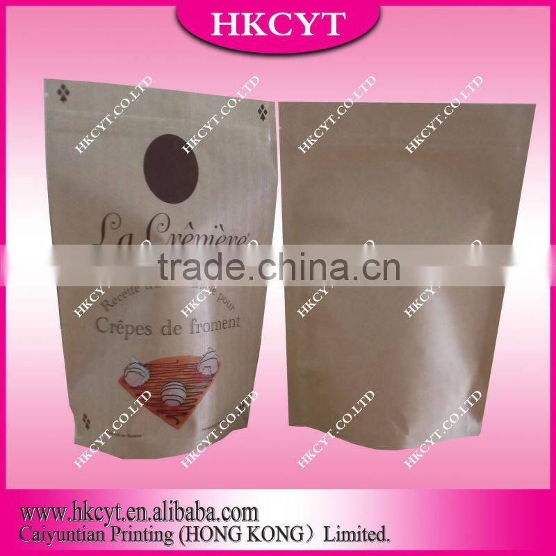 Stand Up Pouch Kraft Custom Print / Custom Stand Up Pouch Clear