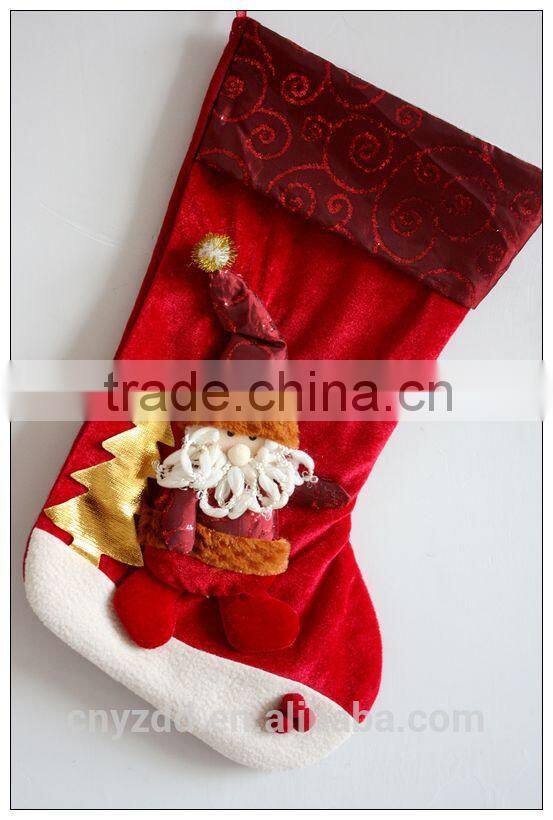 Large Size Christmas Gift Sock /Soft Christmas Sock of Candy Bag /New Arrival of Christmas Bag