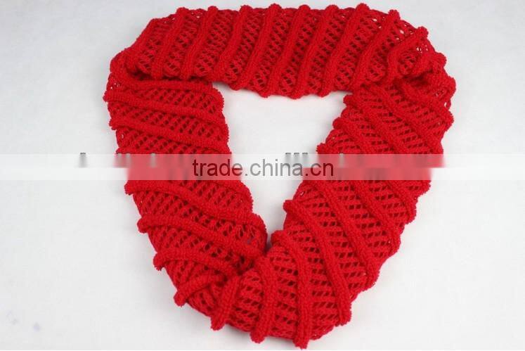 Winter Fashion Twill Solid Color Women Loop Scarf