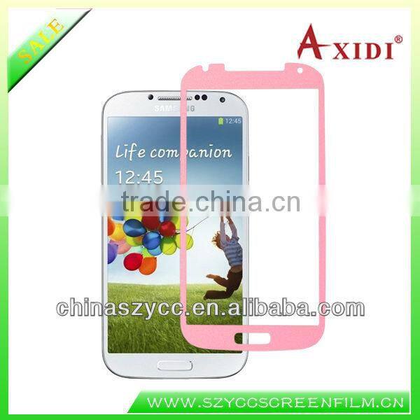 For Samsung S4(I9500) Colourful Good Quality Factory Manufacture Fashion Leather Screen Protector