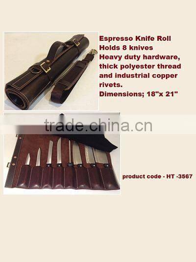 Reverted espresso chef knife Roll