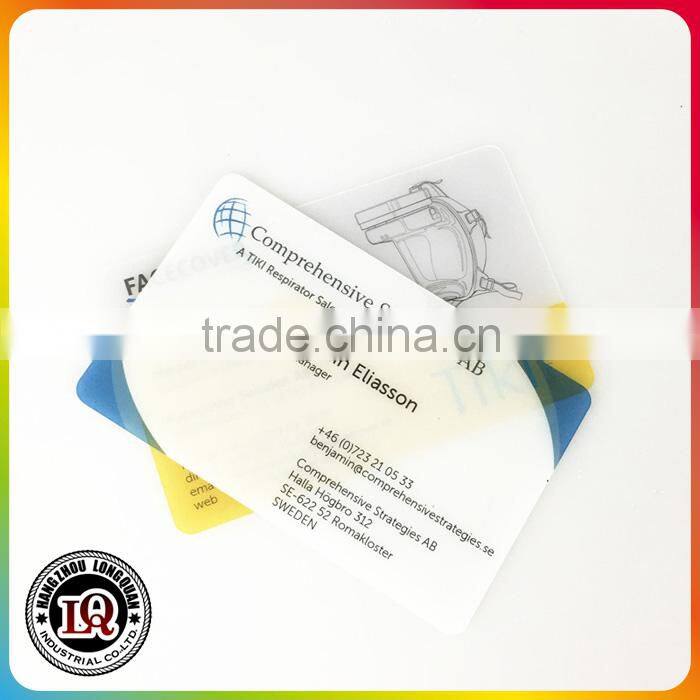 Custom Luxury Clear Plastic Business Cards