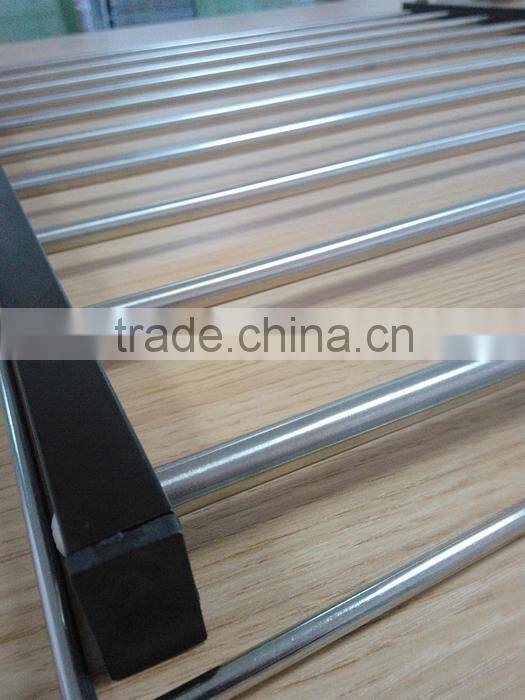 Garments Importers In Europe Folding Stainless Steel Overdoor Hanger For Towel