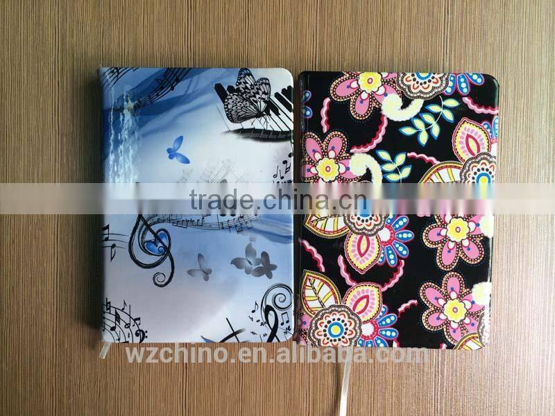 2016/2017 embossed leather or pu covers daily planner diary and notebooks