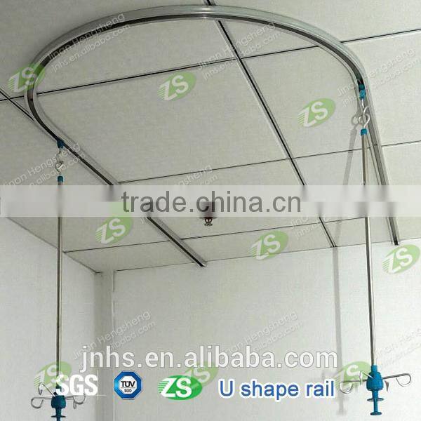 U shape Ceiling Mounted Aluminum Medical Transfusion Support