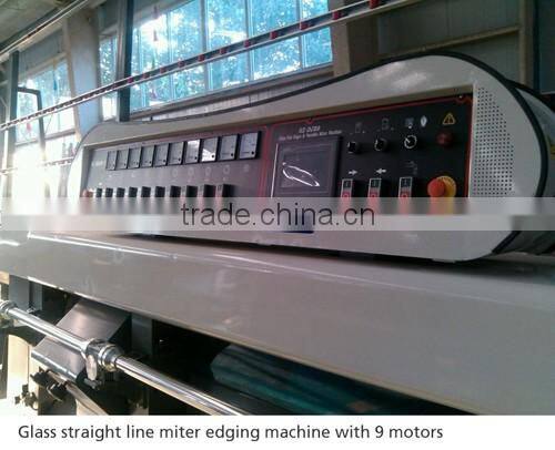 Glass polishing machine/glass miter edging machine with PLC control