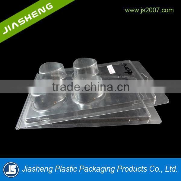 Cheap plastic clamshell blister packaging for candle and wax for Christmas Day