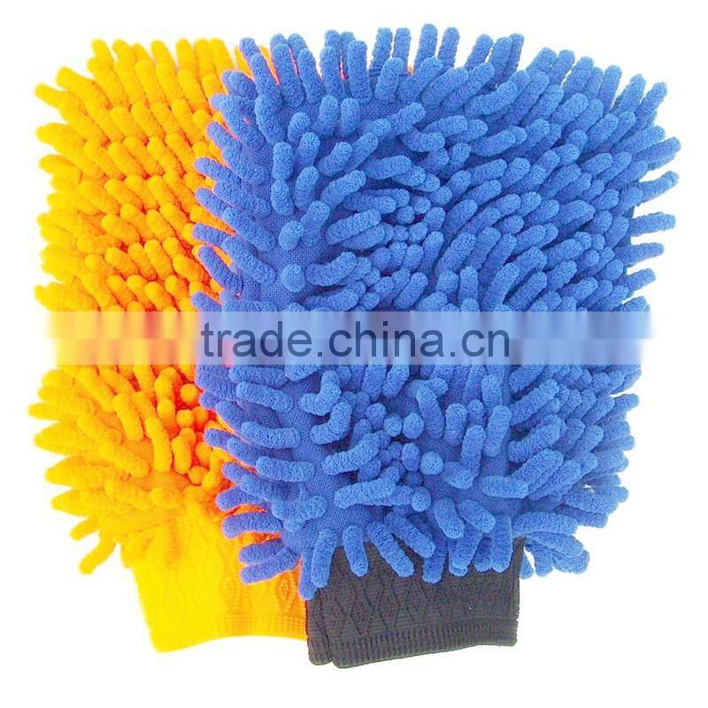 Double Microfiber Mitten For Automobile Wash