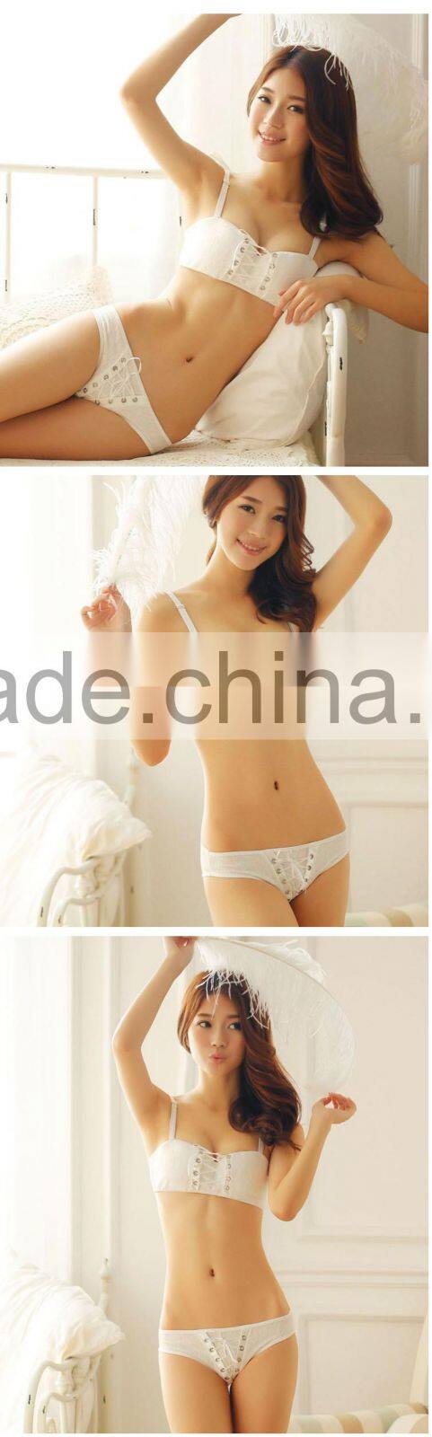 Black Tie-Down Straps Custom Underwear Bra
