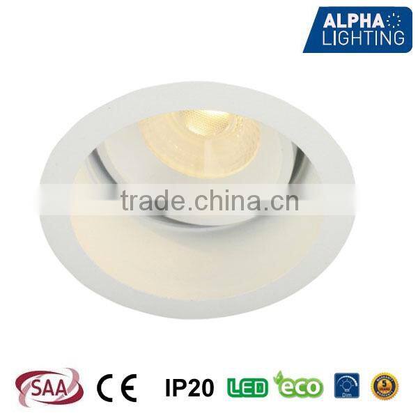 10W high CRI anti-glare dimmable adjustable led ceiling light