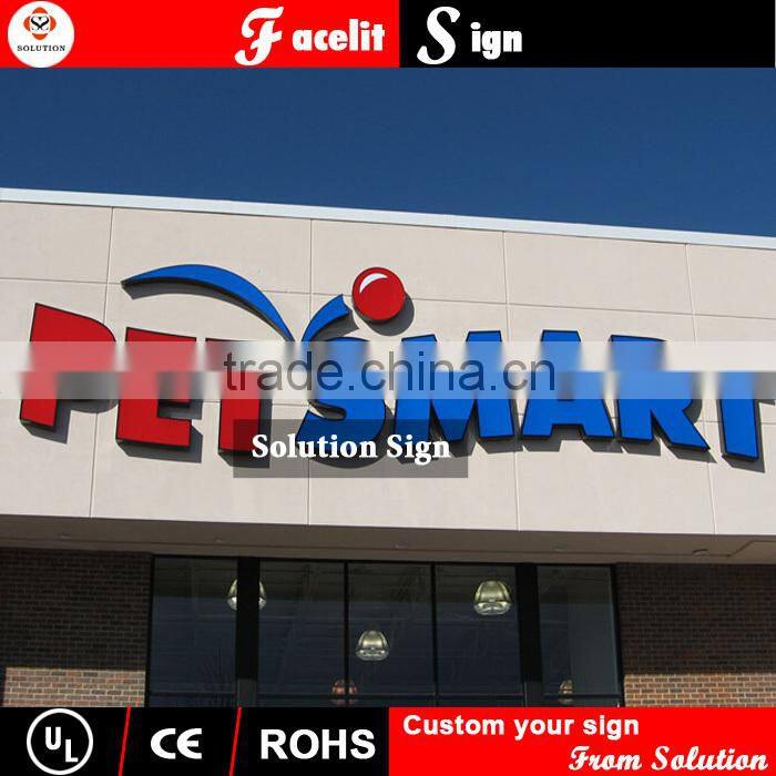 commercial signage LED plastic RGB plexiglass letter sign outdoor bar signs