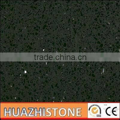 Superficie de Quartzo Verde Estelar - Cuarzo Verde Estelar - Dark Grey Quartz Surface Slabs