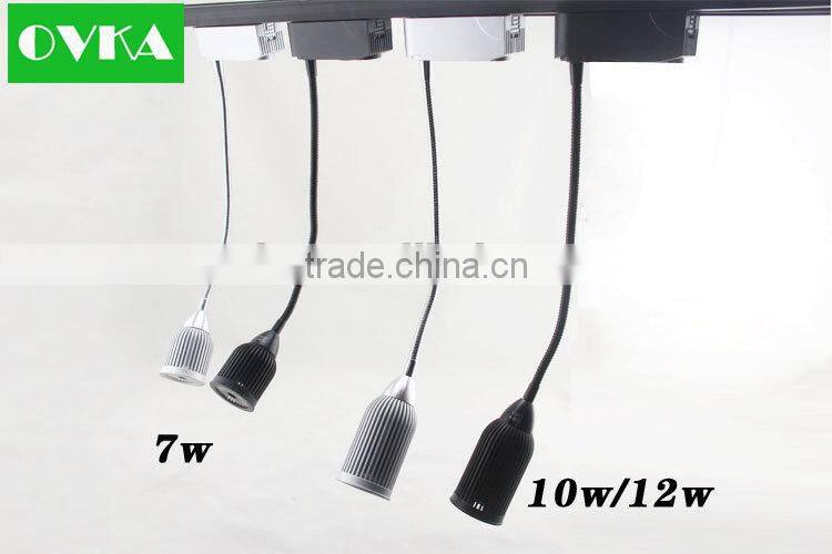 Lighting Track System accessories 1 Meter 2 Wires Aluminum Track Light Rail, LED light track rail