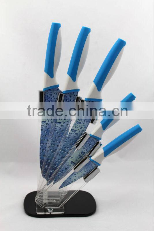 5pcs WaterDrop Pattern Non-stick skinning knife