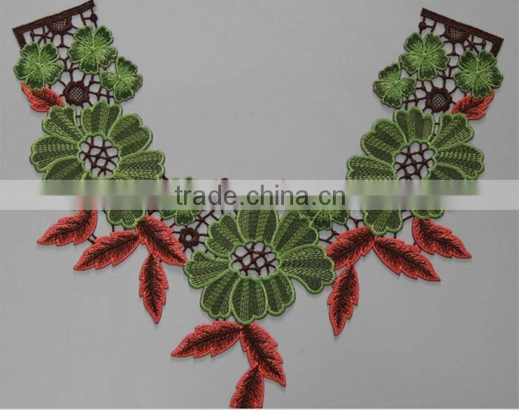 Women embroideried neck lace designs for sale
