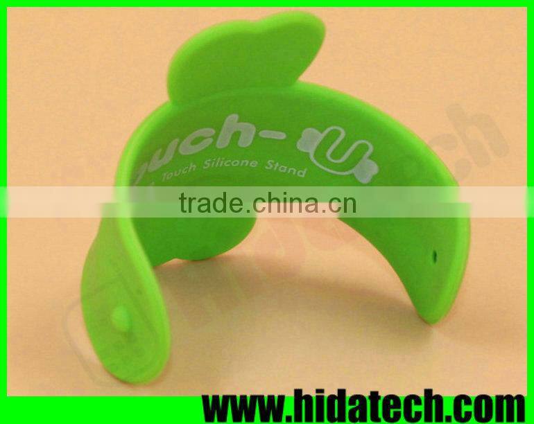 New arrival promotional gift silicone slap holder snap stand for iphone 6