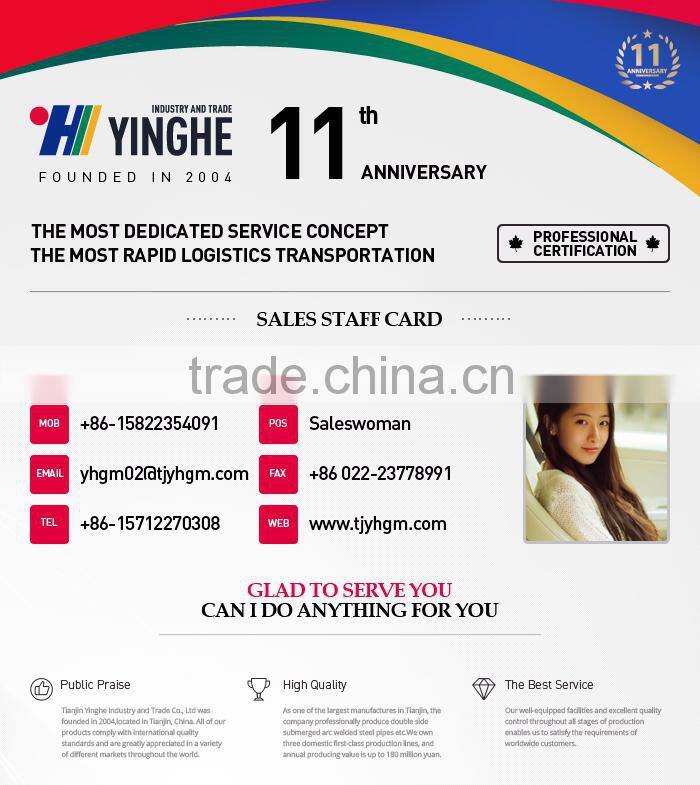 2015 hot sale Natural Gas pipeline spiral steel pipes