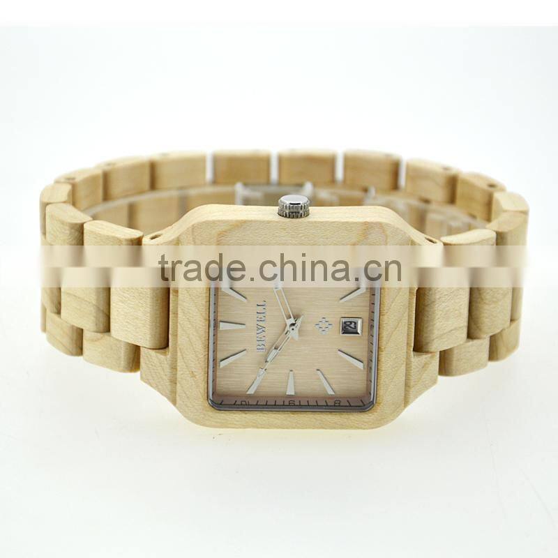 2016 Natural eco-friendly new design wooden wrist watchmen size,case diameter is 40mm,red sandalwood case and band 2315 movement