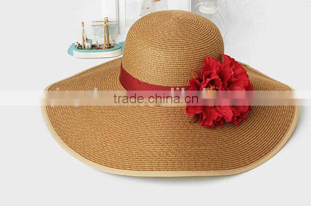 SUNNY SHINE women summer Fashion straw fedora hat Beach visor hat