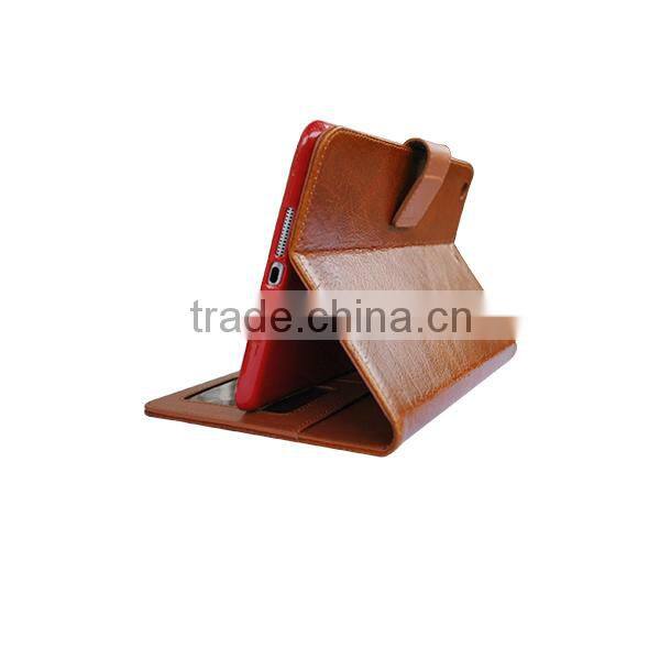 Top-level pc wallet leather case for ipad mini, for ipad mini wallet case