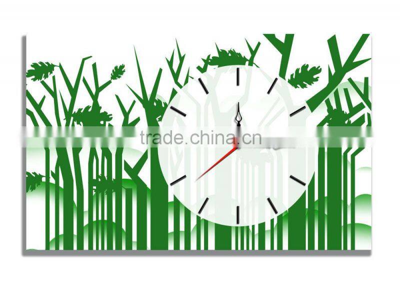 Custom decor wall clock nature of bamboo wholesal wall clock