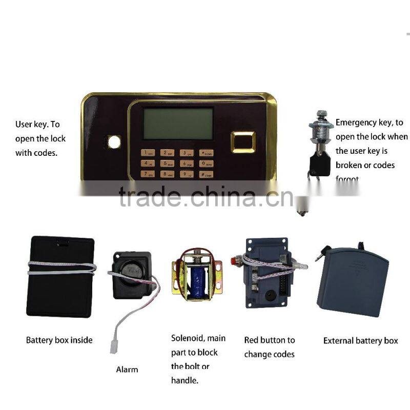 China Lock smith Jianning Security Electronic Solenoid Safe Lock D237 for Safe Box/HOTEL