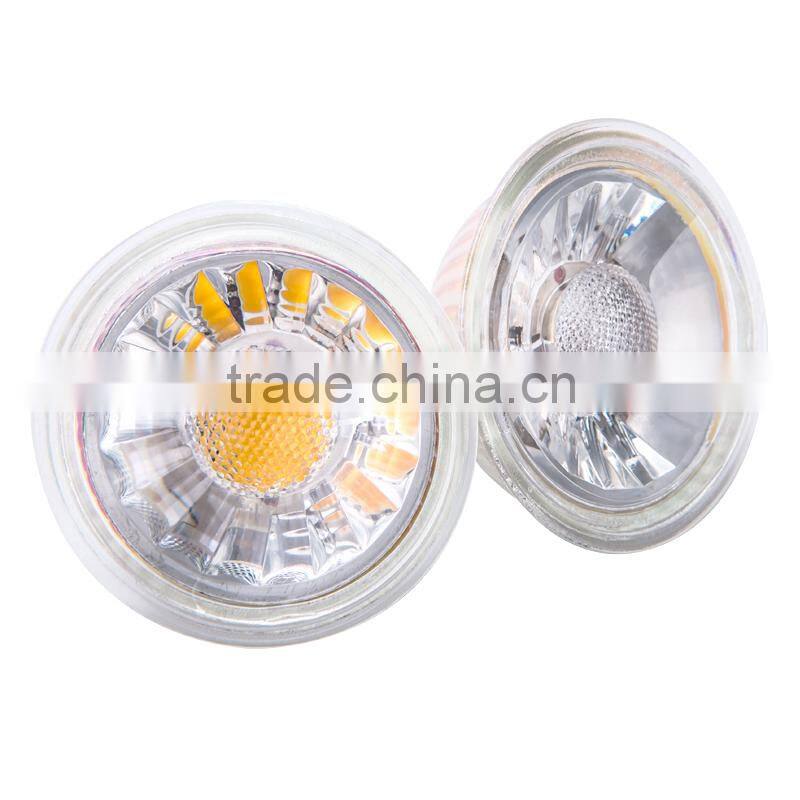AC220V MR16 LED Spot light HGY502 5W Glass Material High CRI COB spot lamp