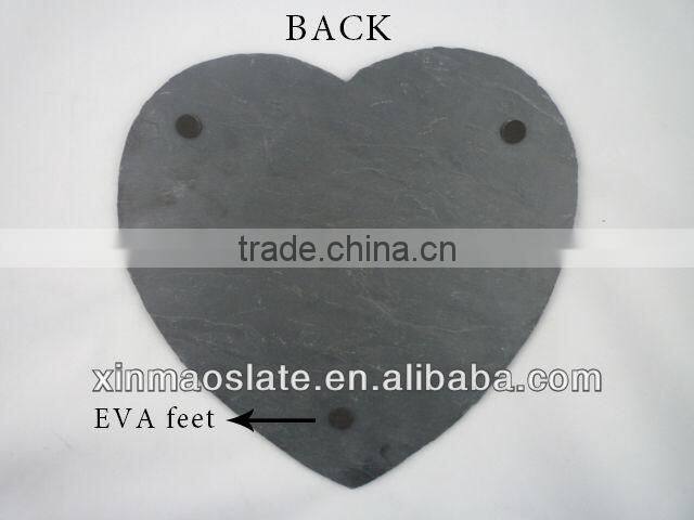 slate heart black stone heart heart slate plate