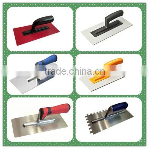 plastering trowel hand tools with plastic plate with rubber handle JQ6086B