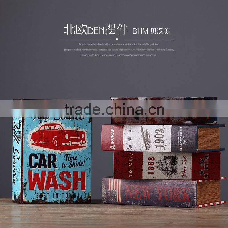 Cardboard paper decorative fake book shaped boxes wholesale