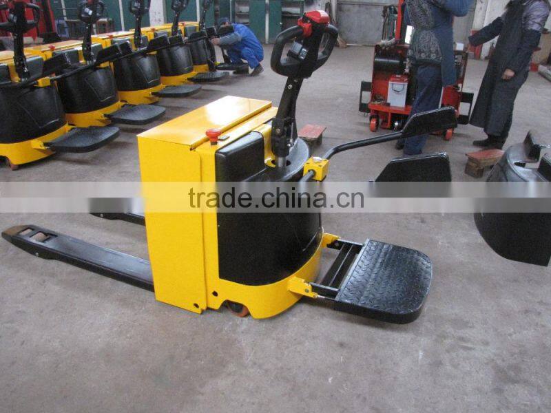 Red color small 2 ton standing electric pallet for klift Truck