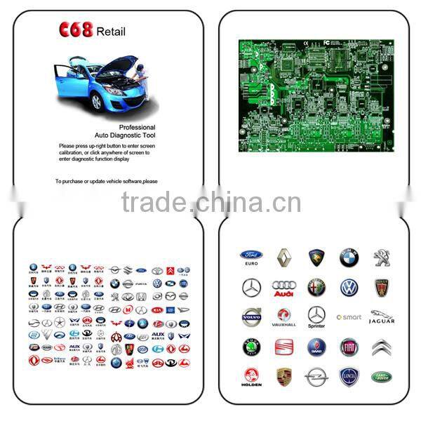 Original Professional CareCar C68 Retail DIY Professional Auto Diagnostic Tool Best Scanner Cover Almost Car Model