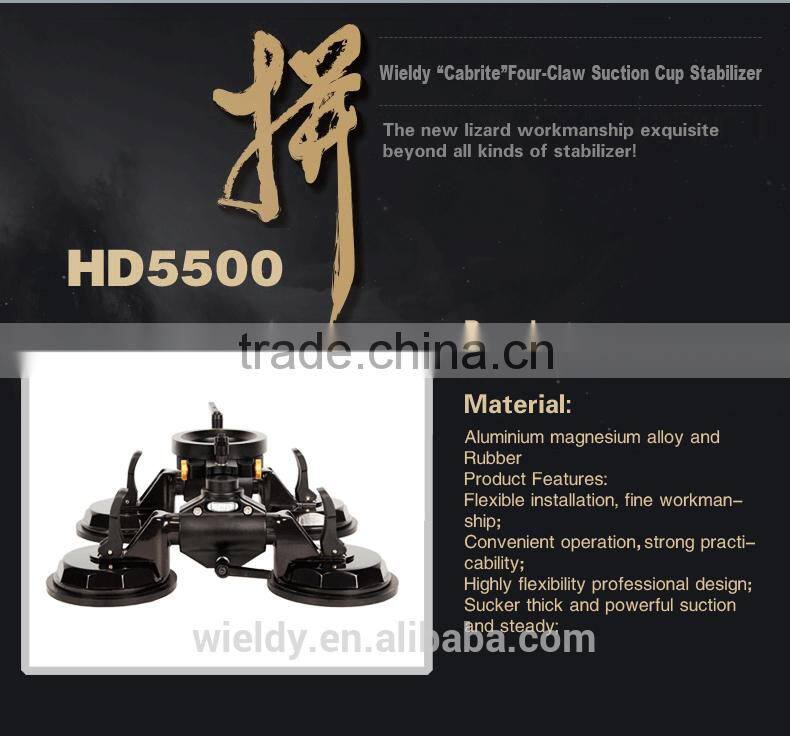 Wieldy four claw sunction up car camera stabilizer