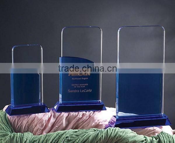 new design star shape crystal trophy award