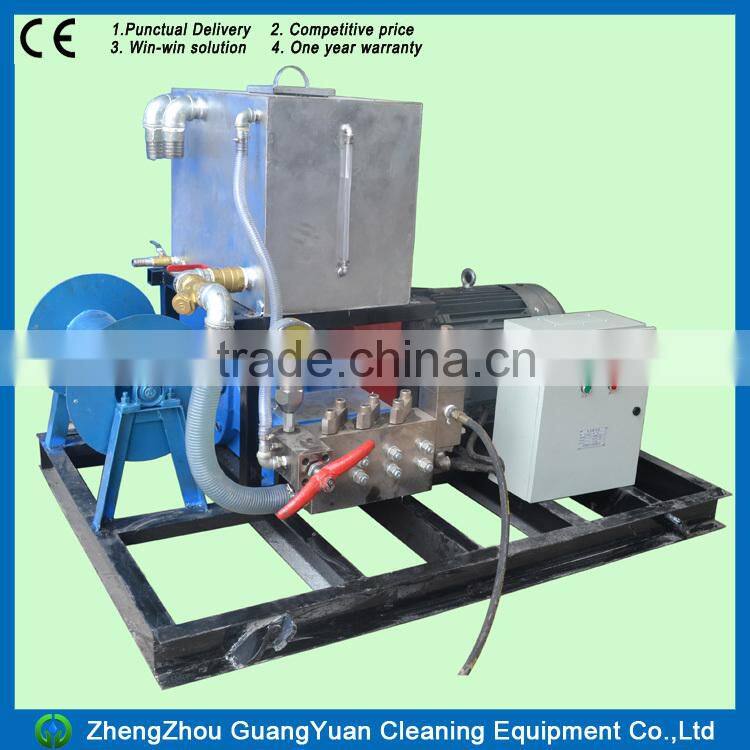 55kw electric motor drive high pressure water jetting machine high pressure washer