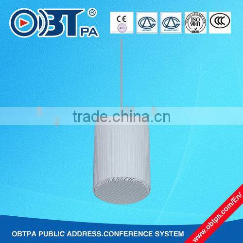 Elegent ball hanging ceiling loudspeaker 100v 20w for coffee shop,shopping mall,lobby