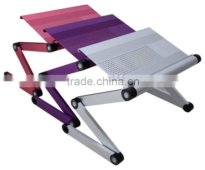 Adjustable wooden Laptop Table/ Laptop Computer Desk Portable Bed Tray Book Stand