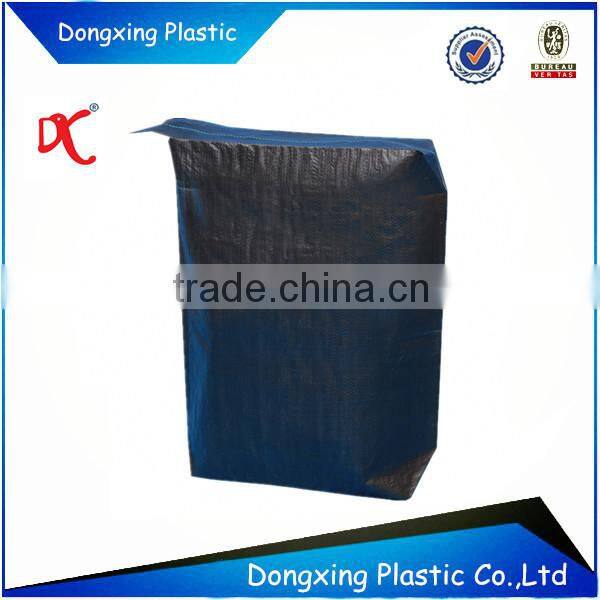 Pe valve bag/side gusset flat bottom bag customized and unprinted
