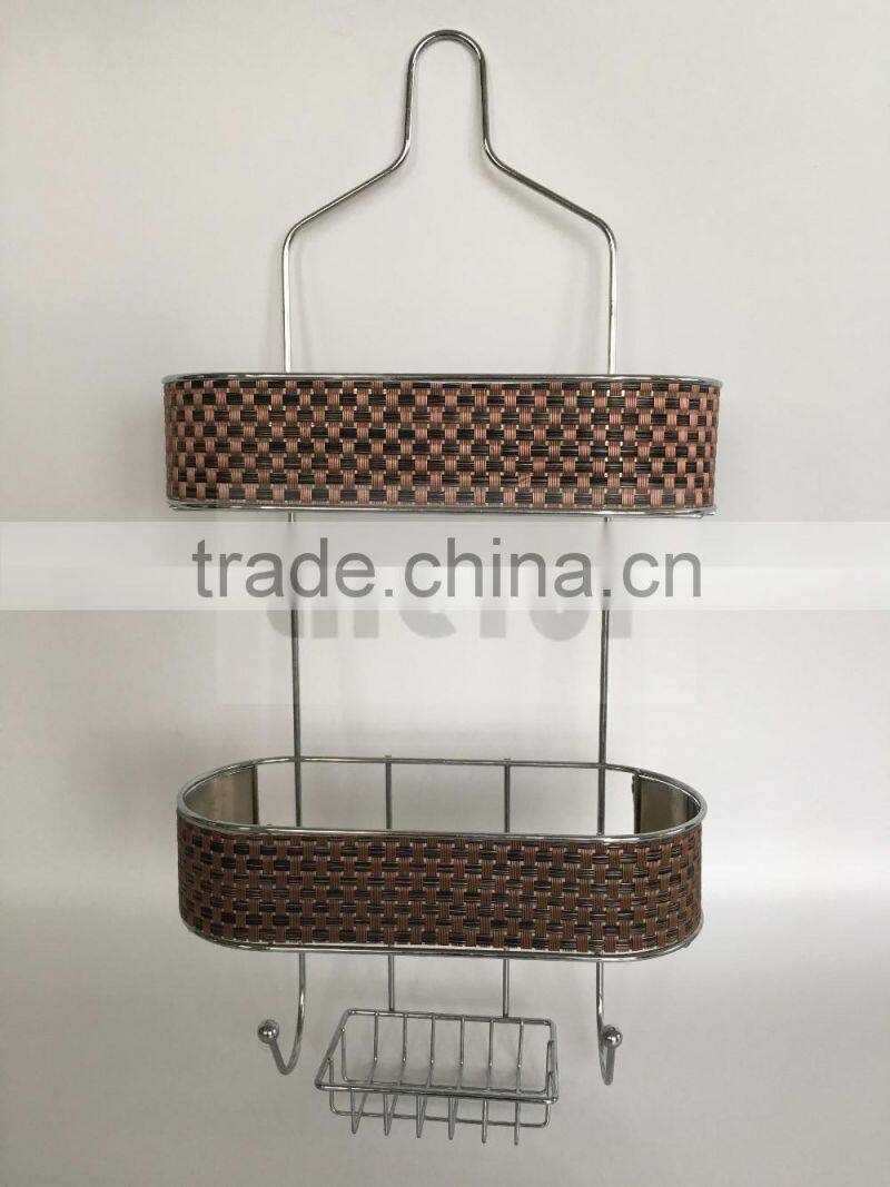 Shower caddy / chrome with special treatment