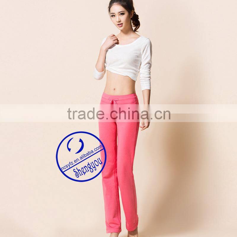 Custom wholesale best quality women's plain yoga pants