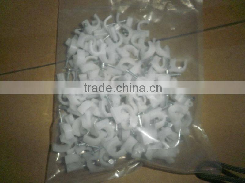 white circle nail wire clip 22mm packaging as customer requested