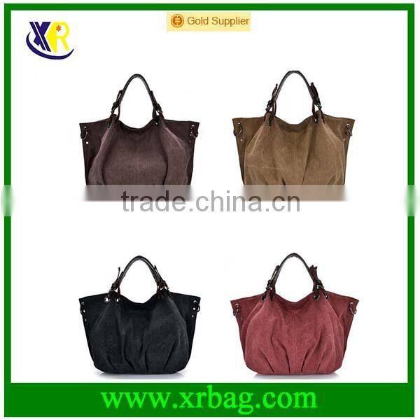 fashion washed canvas tote bag for women