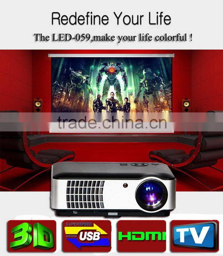 4200 Lumens 1080p LED 3D HD Office Home Theater Projector 1280x800 Resolution HDMI USB Port For Business Education Home Theater