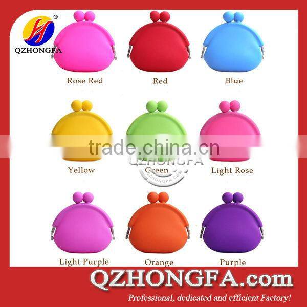 personalized silicone mini wallet case for girls, ladies