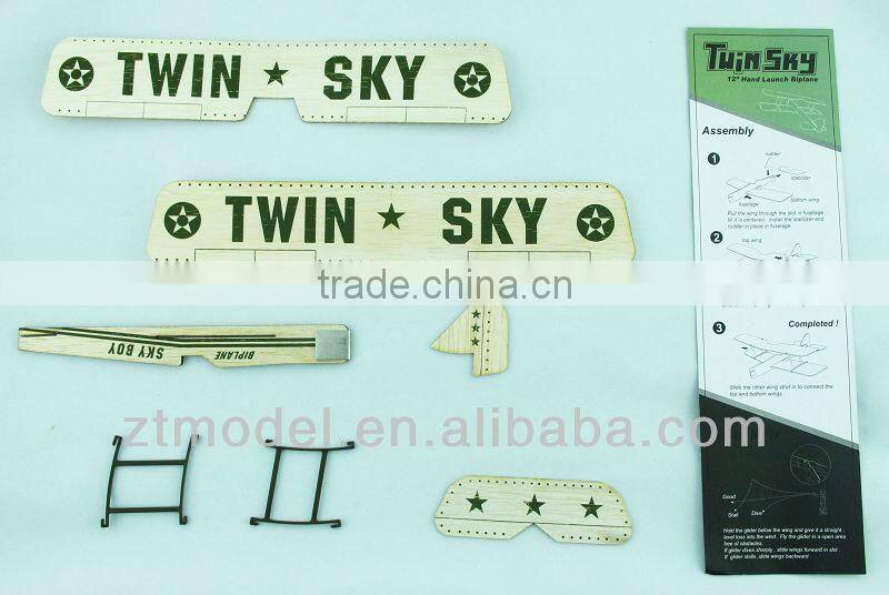 Sky Boy Twin Sky 12 Balsa Hand Launch Glider Balsa Wood Planes Balsa Gliders