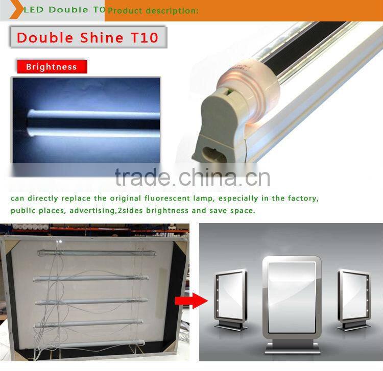 100lm/w PF>0.9 Ra80 6500k 360 degree R17D 24" 36" 48" 72" 84" 96" Double sided LED tube