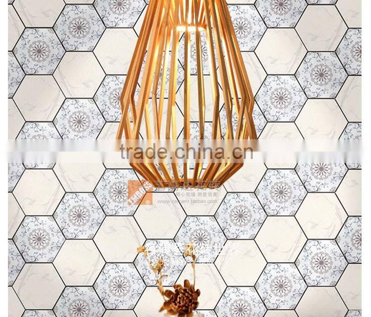 100*200*175mm hexagon marble mosaic tile porcelain irregular pattern floor tile