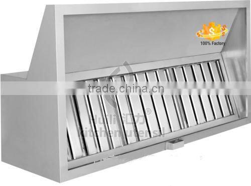 Guangzhou/Foshan Customized commercial chimney kitchen suction range hood