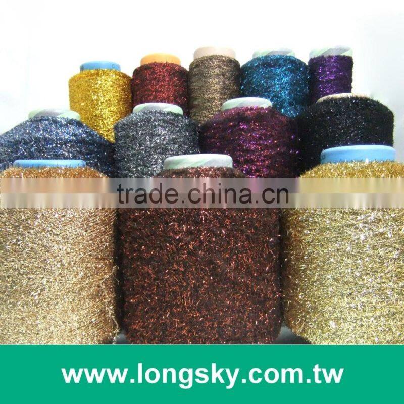 (X-125) umber color long soft fluffy yarn feather yarn for knitting blanket